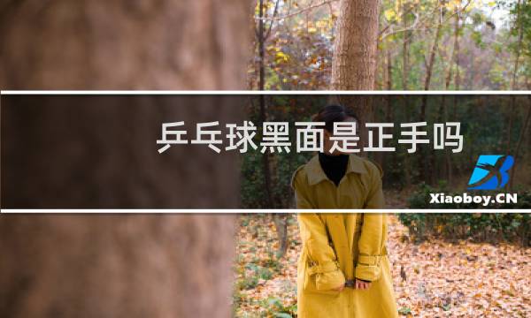 乒乓球黑面是正手吗