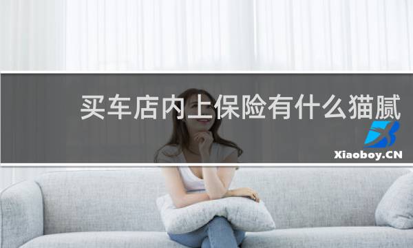 买车店内上保险有什么猫腻