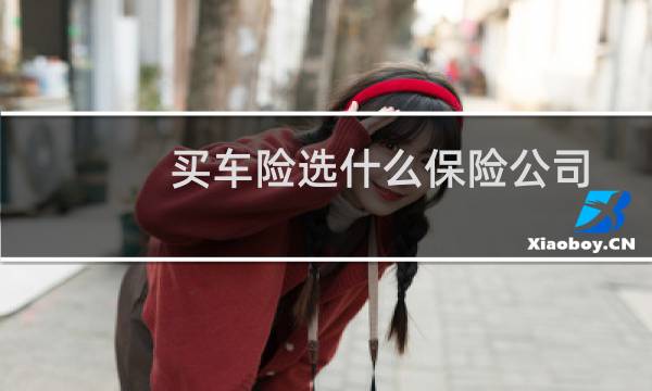 买车险选什么保险公司
