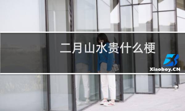 二月山水贵什么梗