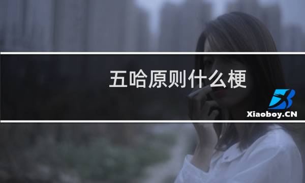 五哈原则什么梗，五哈原则是什么意思？什么梗