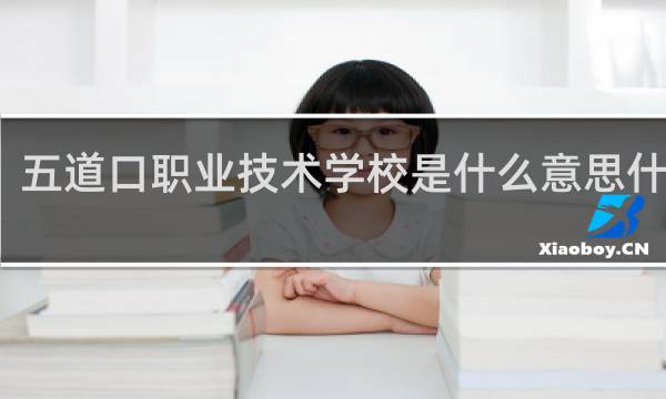 五道口职业技术学校是什么意思什么梗