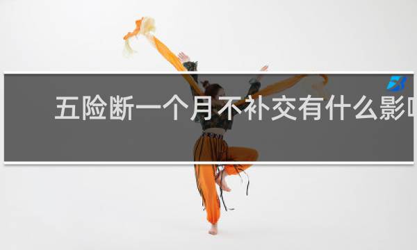 五险断一个月不补交有什么影响