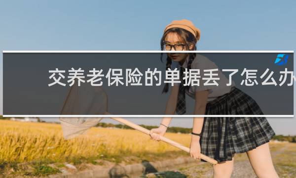 交养老保险的单据丢了怎么办图片