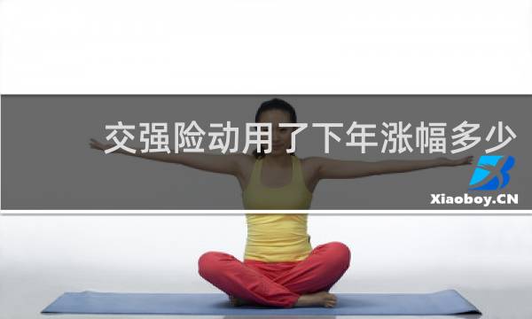 交强险动用了下年涨幅多少