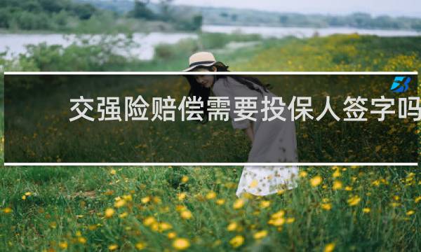 交强险赔偿需要投保人签字吗