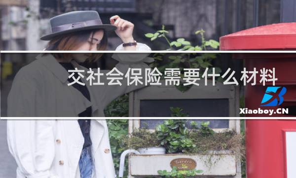 交社会保险需要什么材料