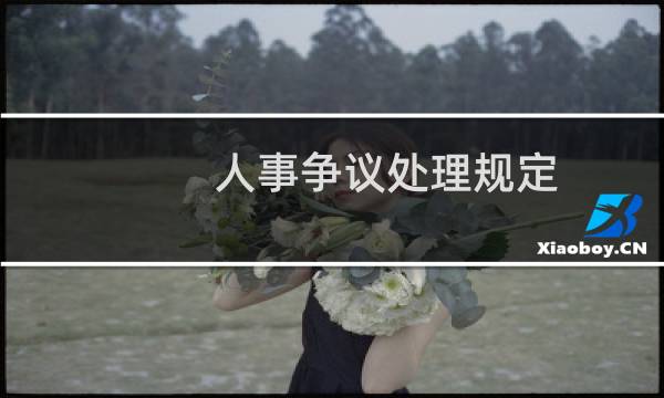 人事争议处理规定图片