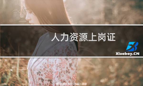 人力资源上岗证图片