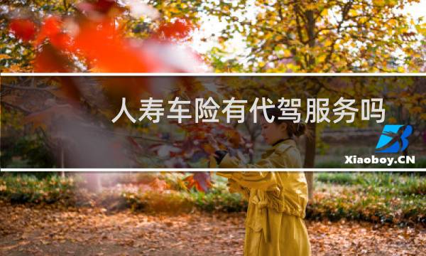 人寿车险有代驾服务吗