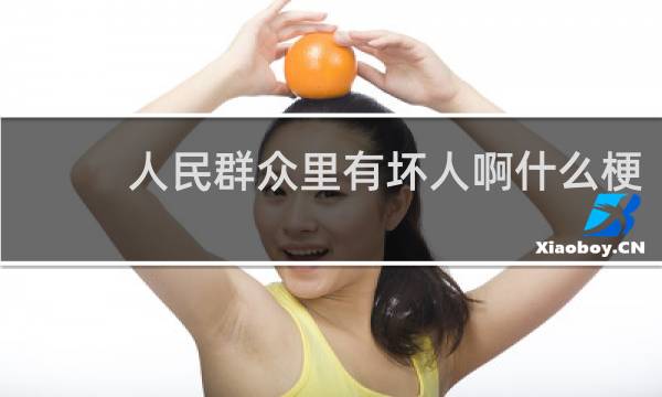 人民群众里有坏人啊什么梗