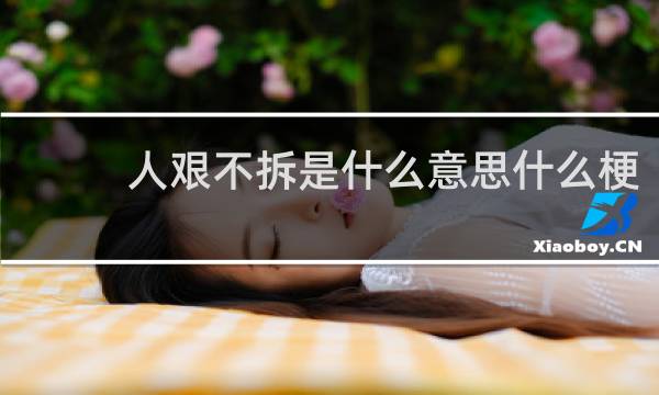 人艰不拆是什么意思什么梗