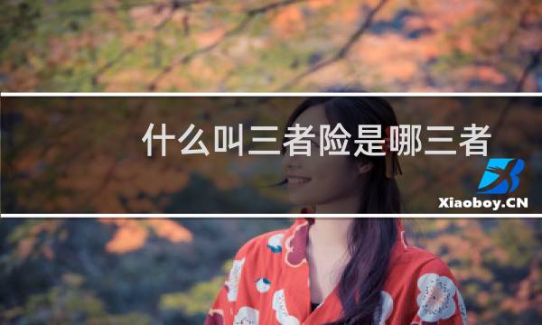 什么叫三者险是哪三者