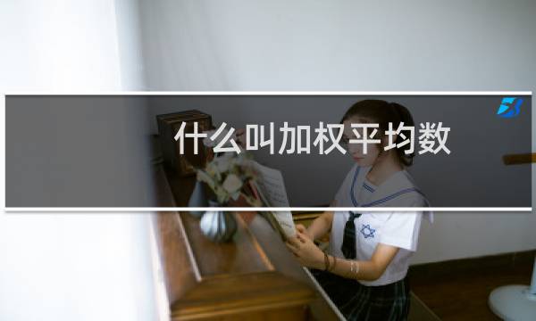什么叫加权平均数图片