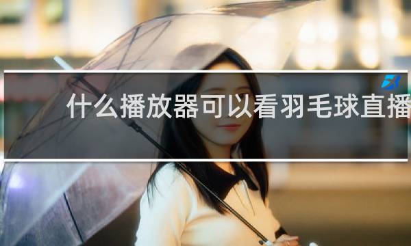 什么播放器可以看羽毛球直播