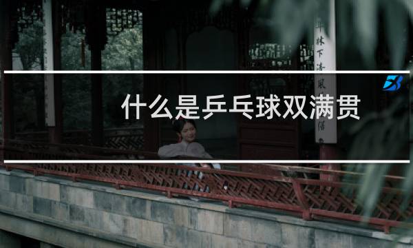 什么是乒乓球双满贯