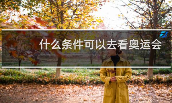 什么条件可以去看奥运会