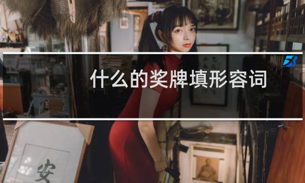 什么的奖牌填形容词