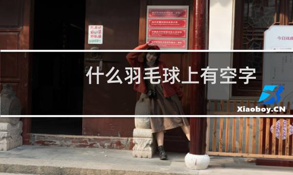 什么羽毛球上有空字