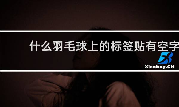 什么羽毛球上的标签贴有空字