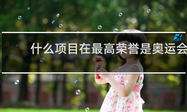 什么项目在最高荣誉是奥运会