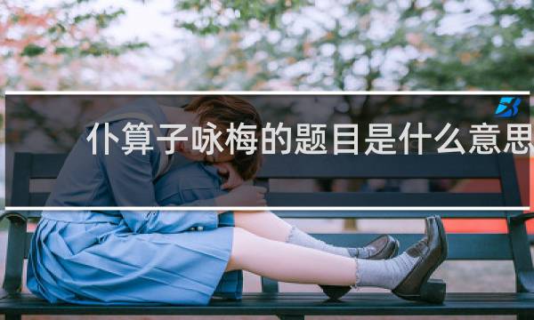 仆算子咏梅的题目是什么意思