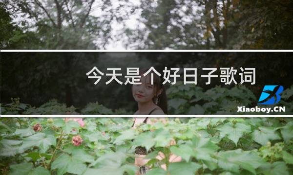 今天是个好日子歌词图片