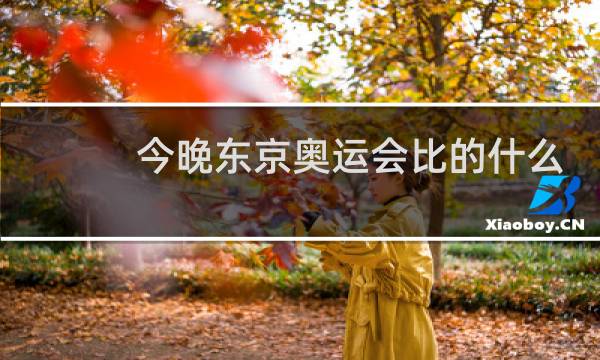 今晚东京奥运会比的什么