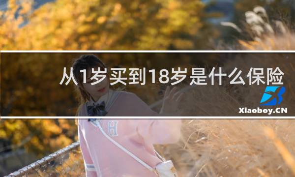 从1岁买到18岁是什么保险