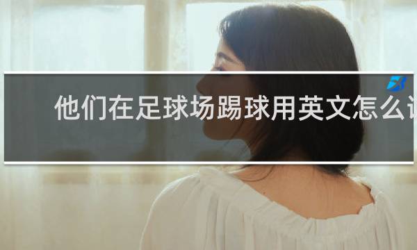 他们在足球场踢球用英文怎么说