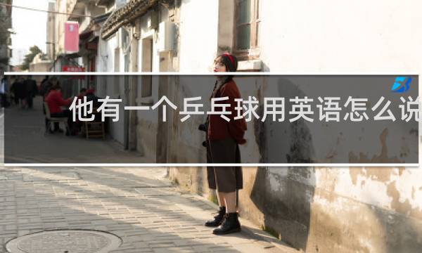 他有一个乒乓球用英语怎么说