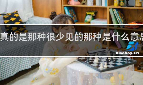 他真的是那种很少见的那种是什么意思什么梗
