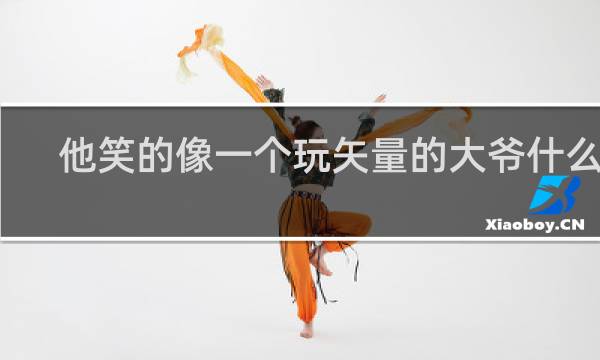 他笑的像一个玩矢量的大爷什么梗