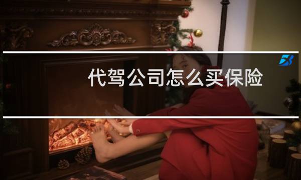 代驾公司怎么买保险