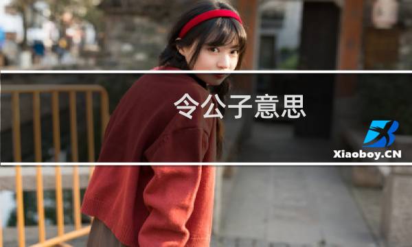令公子意思