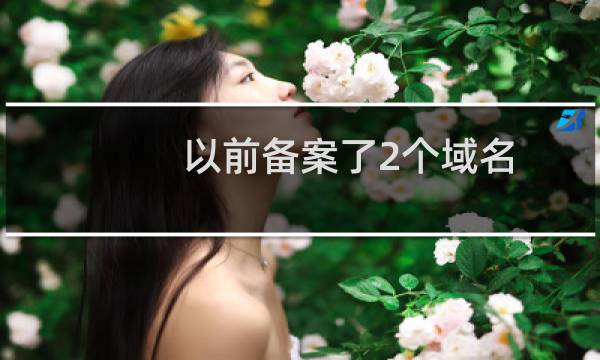 以前备案了2个域名，由于一个没有空间所以先删除了