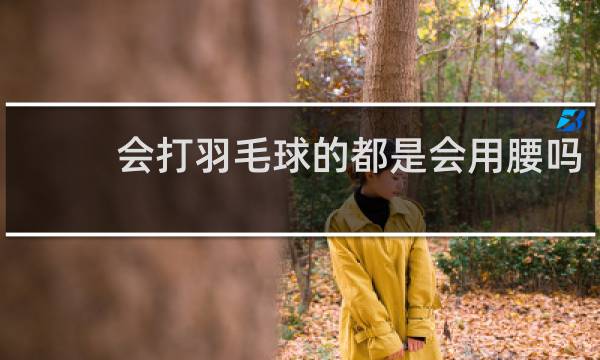 会打羽毛球的都是会用腰吗