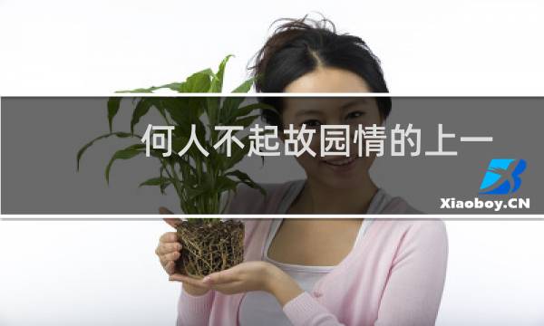 何人不起故园情的上一句是啥（何人不起故园情的上一句是什么）图片
