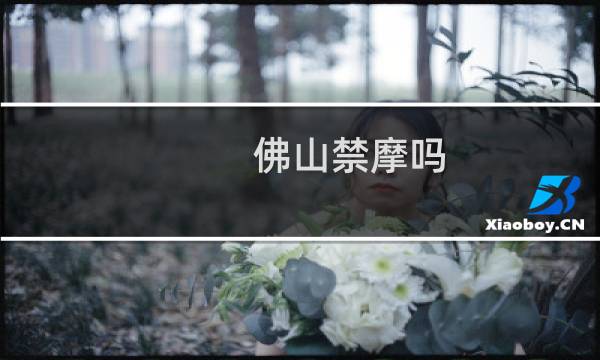 佛山禁摩吗（佛山最新禁摩区域地图）图片