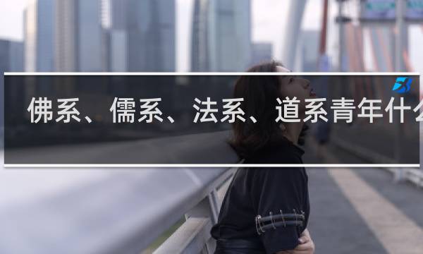 佛系、儒系、法系、道系青年什么梗