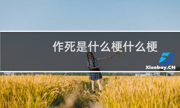 作死是什么梗什么梗