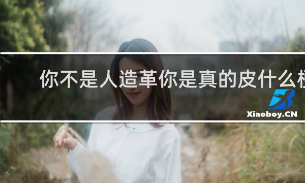 你不是人造革你是真的皮什么梗？你不是人造革你是真的皮是什么意思什么梗