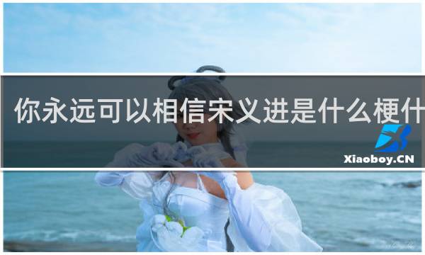 你永远可以相信宋义进是什么梗什么梗