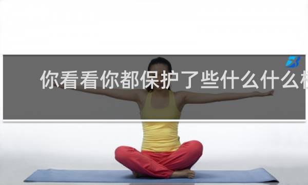 你看看你都保护了些什么什么梗