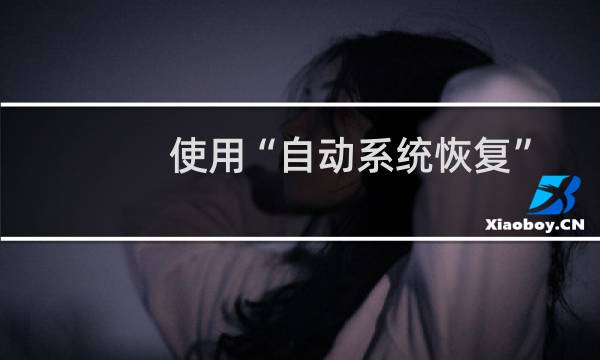 使用“自动系统恢复”软盘恢复Windows XP系统