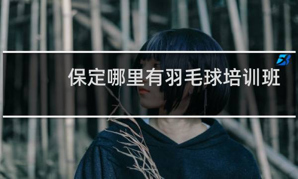 保定哪里有羽毛球培训班