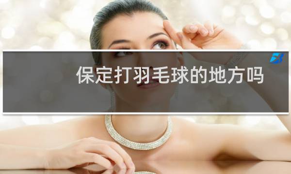 保定打羽毛球的地方吗