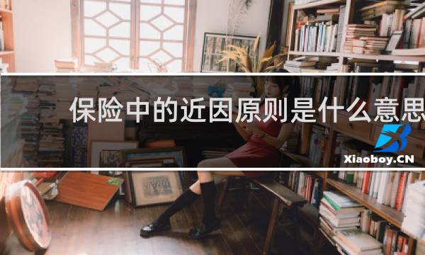 保险中的近因原则是什么意思图片