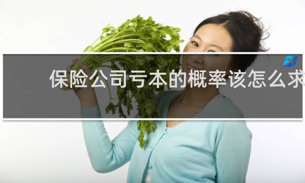 保险公司亏本的概率该怎么求