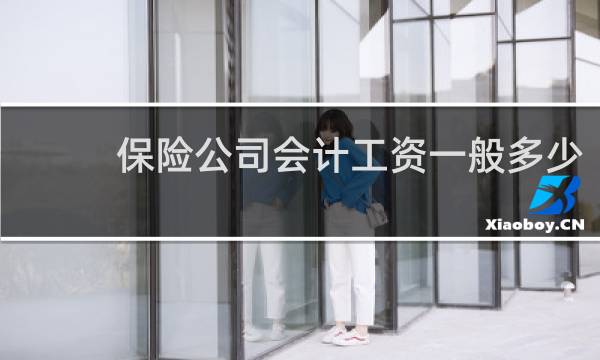 保险公司会计工资一般多少
